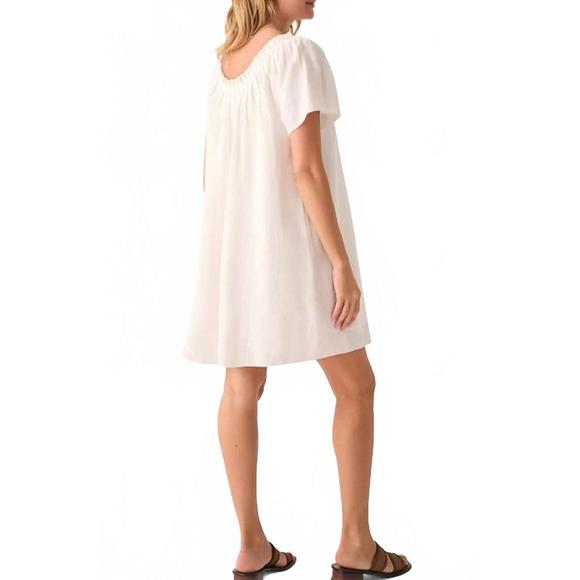NEW FAHERTY annabelle dress in whisper white - Picture 2 of 3